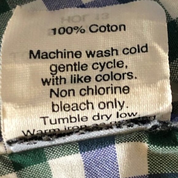 J. CREW Holiday 13 Check Cotton Button Down Shirt Blue Green Medium - Picture 9 of 15